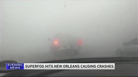 Super fog blankets New Orleans again, as damp fires and smoke close interstate after deadly crash